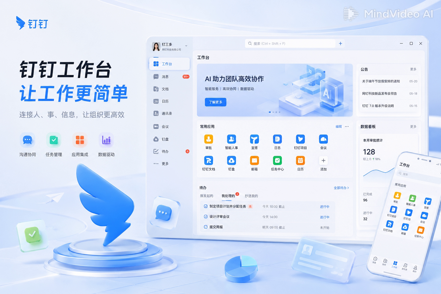 钉钉文旅行业运营首屏
